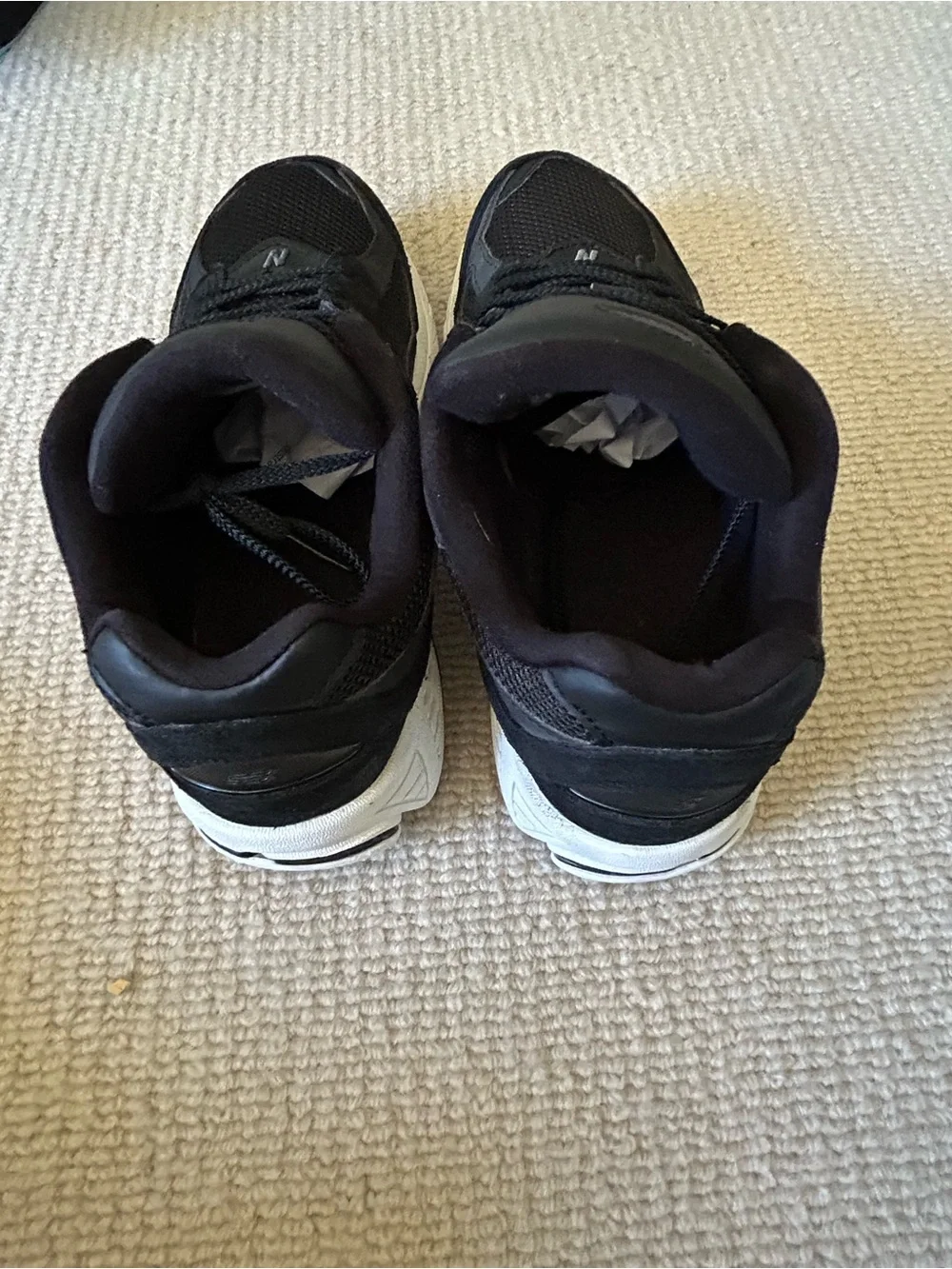 New Balance Kids  Black Mesh & Suede Sneakers